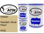 Preview: Nissan, Reddish Silver Pearl, KAG: 500ml Lackdose + 500ml Klarlack + 250ml Härter - Set, von ATW Autoteile West.
